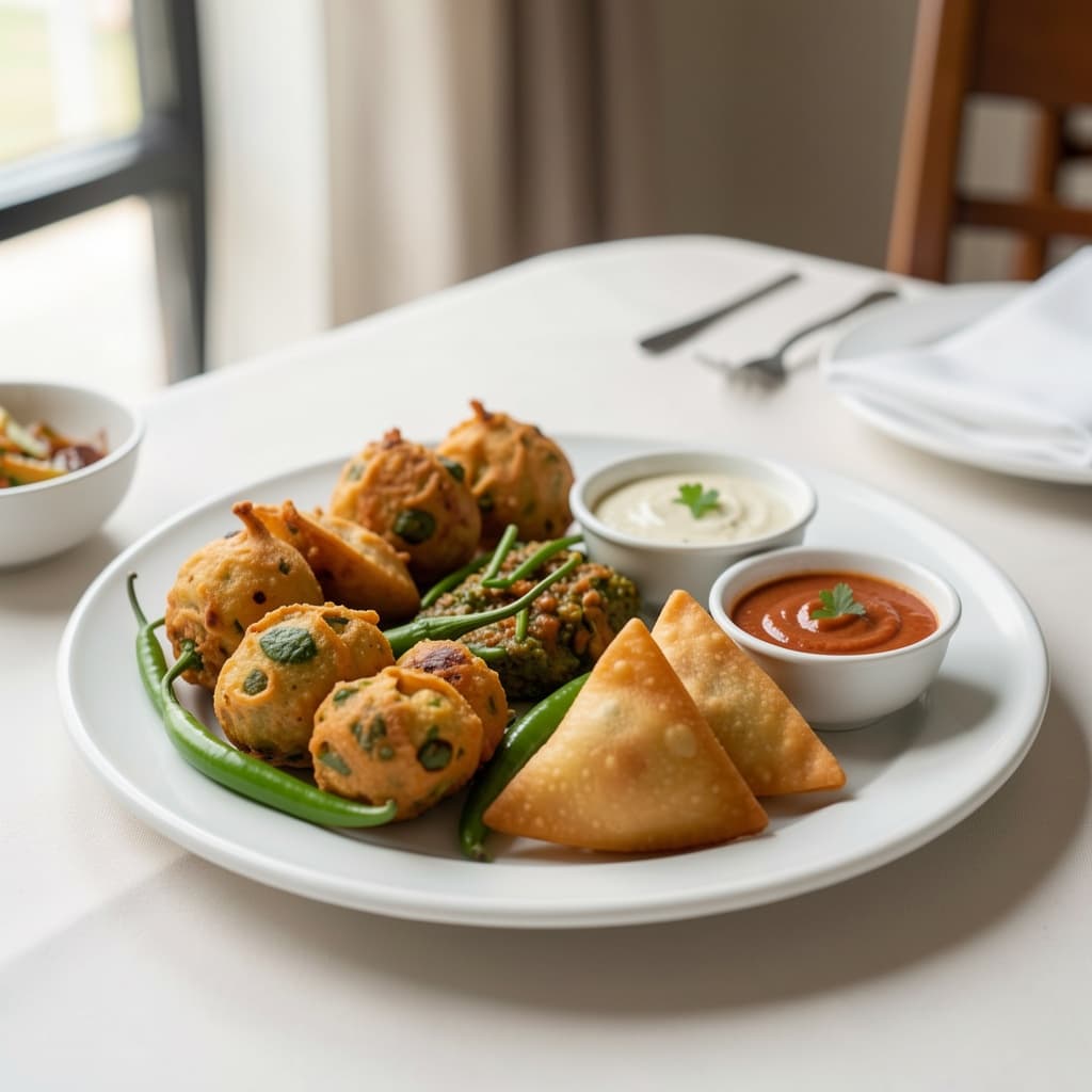 Green Chili Veggie Platter